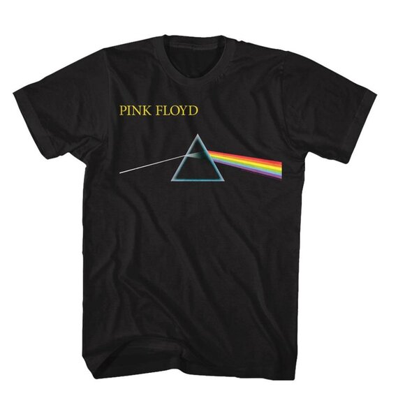 Pink Floyd Dark Side Of The Moon Inspired Simple Black Adult Tee - Picture 2 of 5